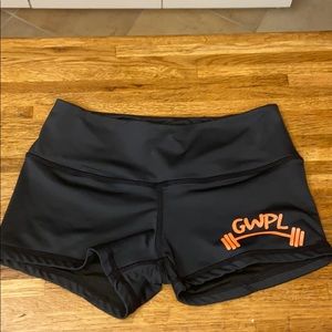 Girls Who Powerlift Peach Gang Booty Gym Shorts